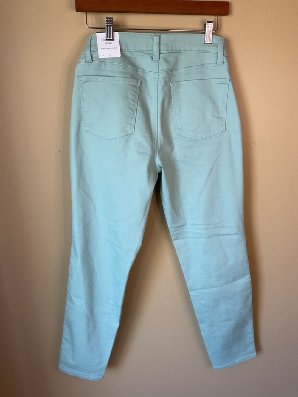 Talbots Mint Slim Ankle Jeans 2% Spandex Size 6 NWT - Picture 2 of 9
